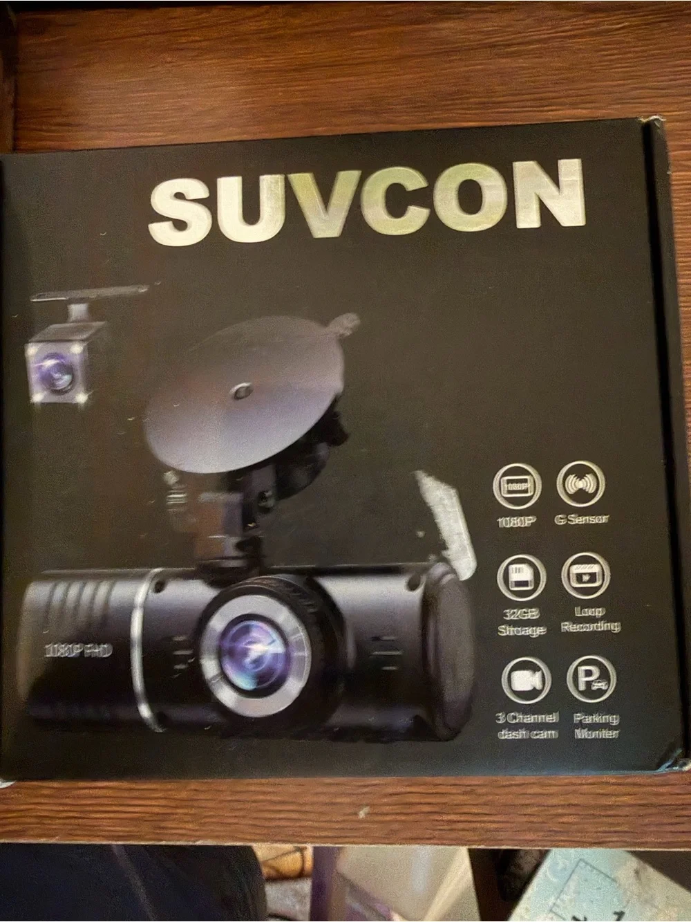Black Dash Camera with 1080P Recording